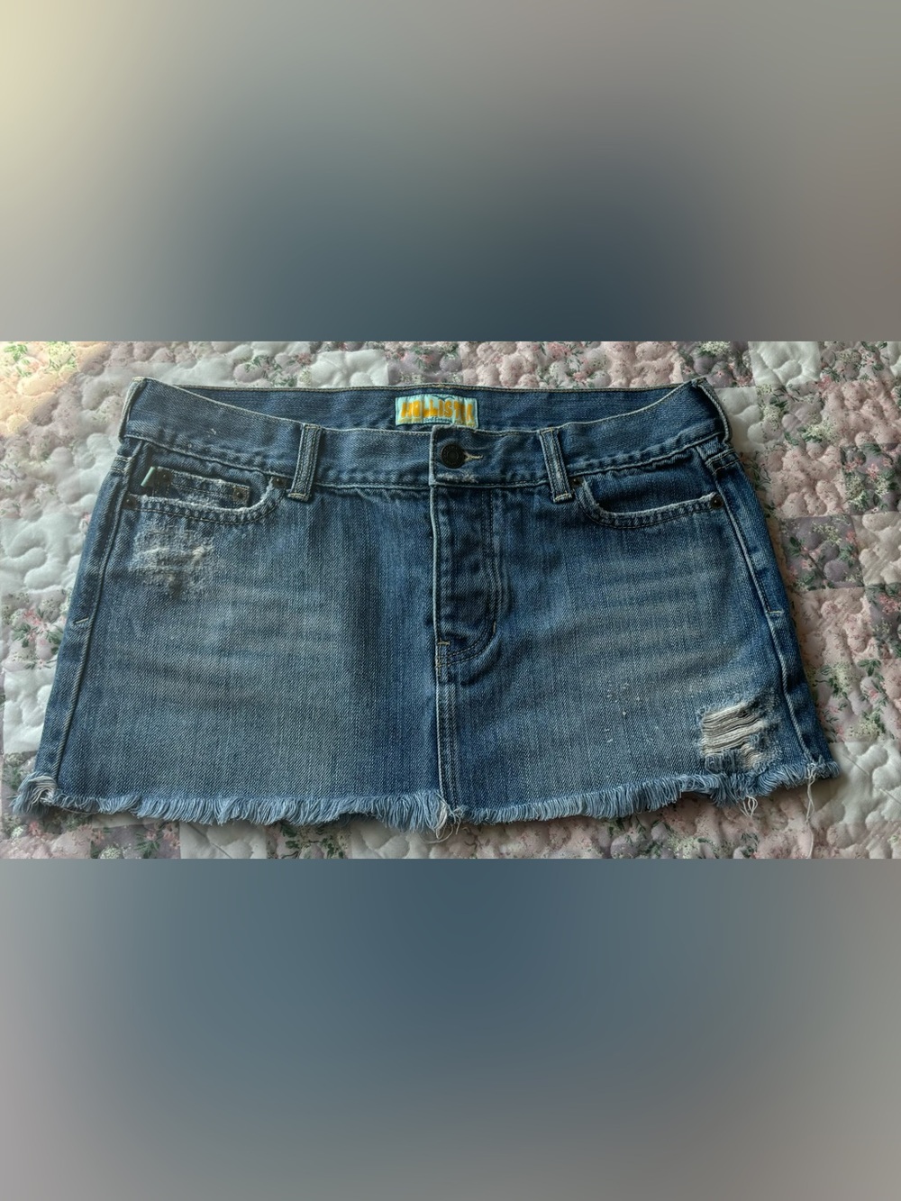 Hollister mini Jean skirt